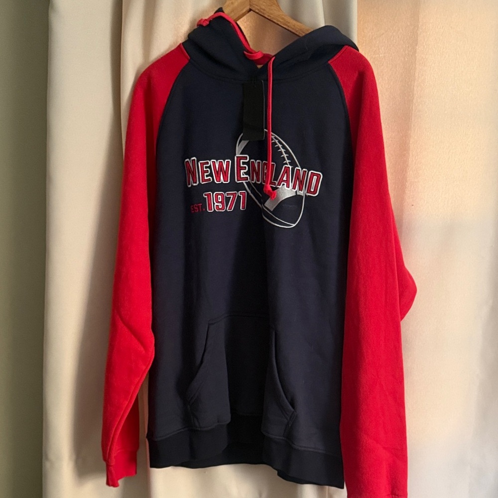New England Patriots Navy and Red Hoodie